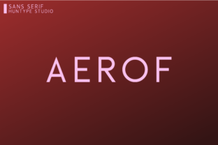 Aerof: A Clean Sans Serif Typeface for Modern Editorial Design