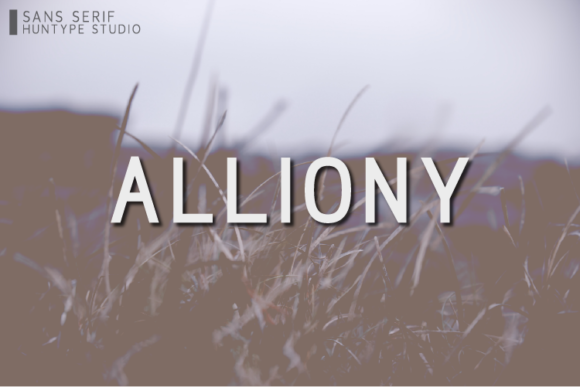 Alliony: The Clean Sans Serif Font for Polished Branding