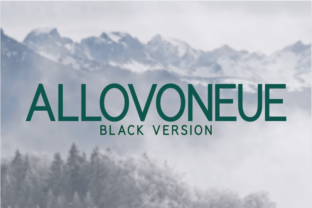 Allovoneue Black: A Bold Geometric Typeface for Modern Brands