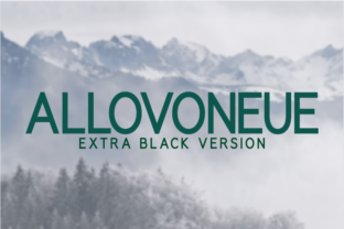 Allovoneue Extra Black: A Bold Sans Serif for Modern Web Design