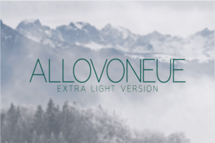 Allovoneue Extra Light: A Modern Sans Serif for Clean Web Design