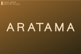 Aratama: A Modern Sans Serif Font for Strong Branding