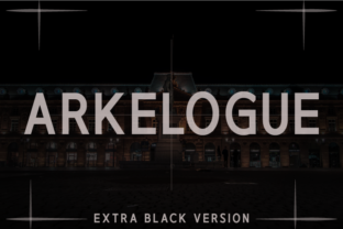 Arkelogue Extra Black: A Bold Typeface for Modern Web Design