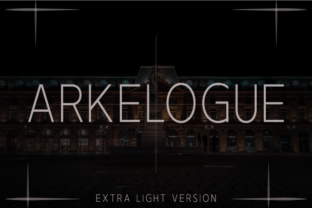 Arkelogue Extra Light: The Minimalist Typeface for Modern Brands