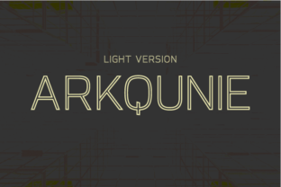 Arkqunie Outline Light: The Perfect Typeface for Crafters