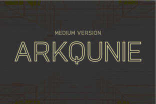 Arkqunie Outline Medium: A Fresh Typeface for Modern Branding