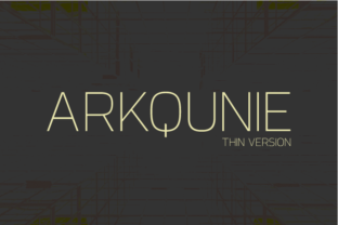 Arkqunie Thin: A Modern Sans Serif Typeface for Editorial Design