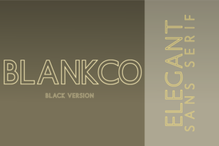 Blankco Outline Black: A Bold Sans Serif for Modern Web Design