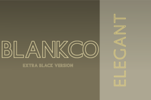 Blankco Outline Extra Black: A Bold Display Font for Campaigns