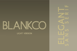 Blankco Outline Light: A Sharp Typeface for Clear Campaigns