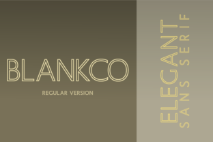 Blankco Outline Regular: A Geometric Typeface for Modern Editors