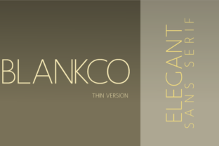 Blankco Thin: A Minimalist Typeface for Crafters