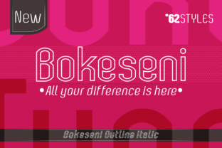 Bokeseni Outline Italic: A Clean Typeface for Editorial Design