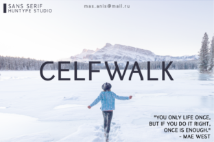 Celfwalk: A Modern Sans Serif Typeface for Branding