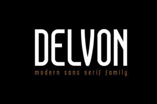 Delvon: A Clean Sans Serif Typeface for Modern Editorial Design