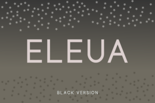 Eleua Black: A Bold Sans Serif Typeface for Editorial Design