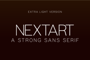 Elevate Editorial Design with Nextart Extra Light Typeface