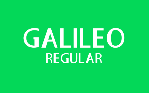 Galileo Regular: A Minimalist Sans Serif Font for Web Design