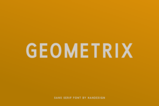 Geometrix: A Modern Sans Serif Font for Handmade Brands