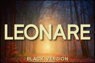 Leonare Black: A Bold Sans Serif Font for Campaigns