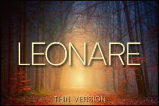 Leonare Thin: A Versatile Sans Serif Typeface for Modern Branding