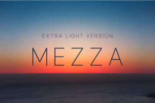 Mezza Extra Light: A Minimalist Typeface for Editorial Design