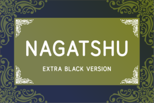 Nagatshu Extra Black: The Bold Sans Serif Font for Makers