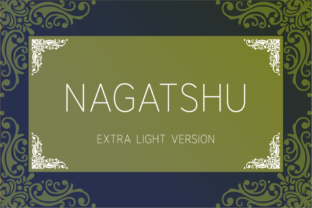 Nagatshu Extra Light: A Delicate Sans Serif Font for Makers