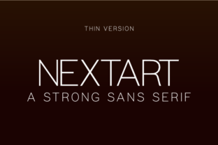 Nextart Thin: A Minimalist Typeface for Modern Web Design