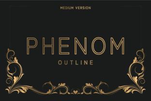 Phenom Outline Medium: The Perfect Sans Serif Font for Makers